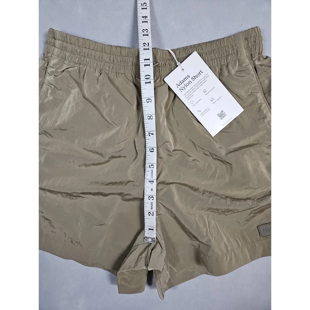 Halfdays Womens Brown Adams Nylon Pull On Shorts Size Small NWT